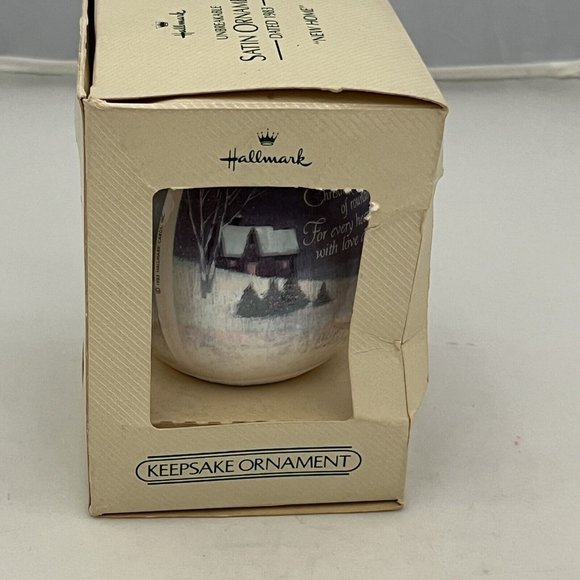 Vintage 1983 Hallmark New Home Satin Ball Keepsake Christmas Ornament - Picture 16 of 16